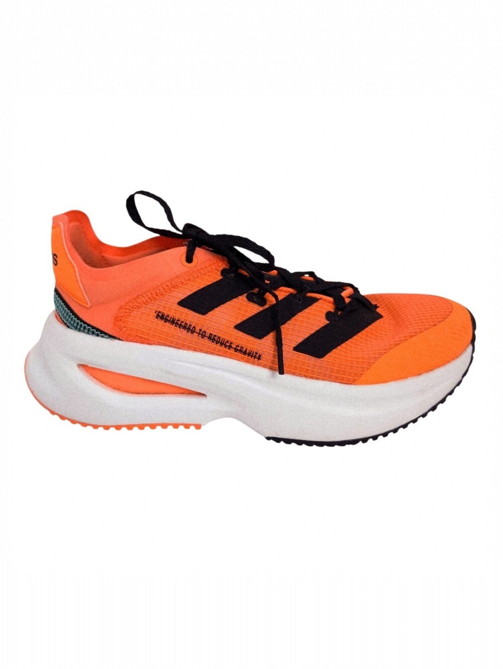 Adidas Neo FluidFlash Neon Orange & Black Cloudform Sneakers- Men's 4.5